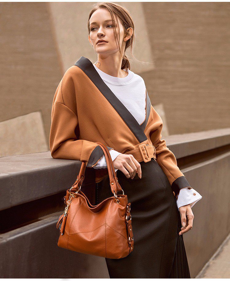 New fringed large-capacity tote women's bag, European and American trend Hobo single-shoulder handbag, cross-border one-piece delivery worldwide undefined