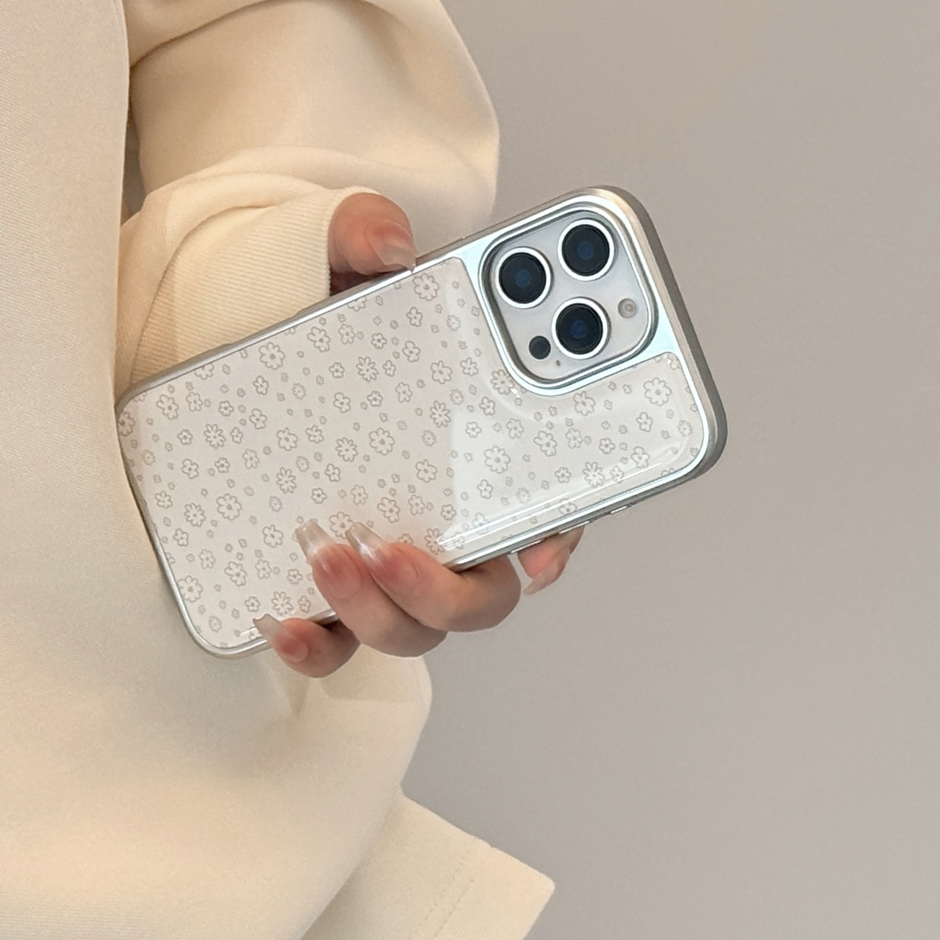 Coque de protection à motif fleurs pour iphone et huawei_voghion.com