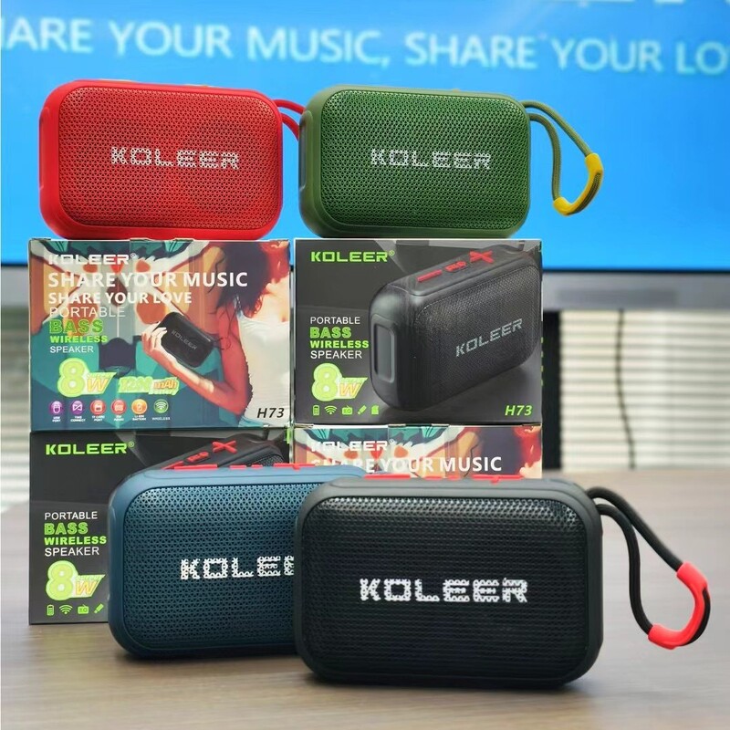 Koleerの新型h 73ブルートゥーススピーカーの低音は携帯して屋外の無線の音響のカードのサブウーファのスピーカーを持ちます。|undefined