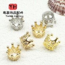 14K����ɫ�ʹڴ���� ΢��ʯ��ñȦ���鴮�� diy�ֹ��Ʒ���