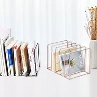 Креативный железный металлический стол стеллаж для хранения книжная полка Настольный стеллаж для хранения украшений книжная подставка простое украшение книжной полки