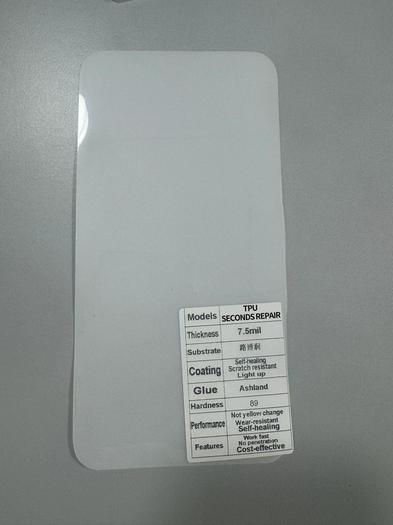 Car paint protective film — Xieshi Matte Gloss Black - tpu-seconds-repair75mil-152-15mroll-ppf