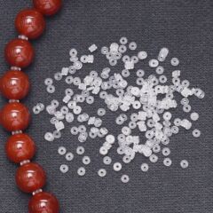 透明シリコンスペーサー2mm2.5mm手串隔珠水晶真珠スペーサーdiyブレスレットネックレスビーズスペーサー