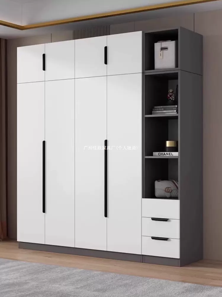 全实木衣柜家用卧室小户型经济型现代简约结实耐用儿童衣橱