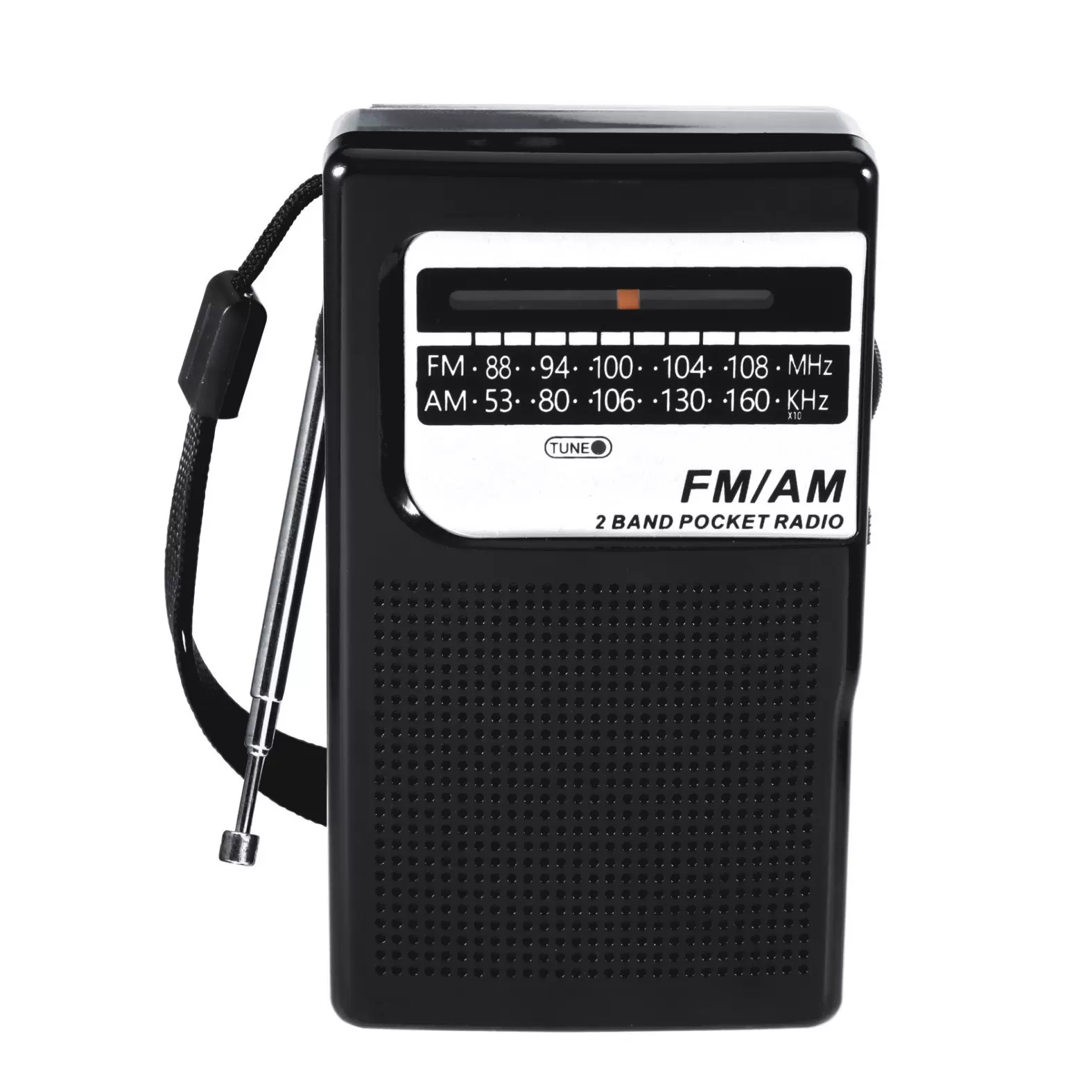 厂家批发销售新款FM/AM全波段指针手调口袋迷你便携式老人收音机