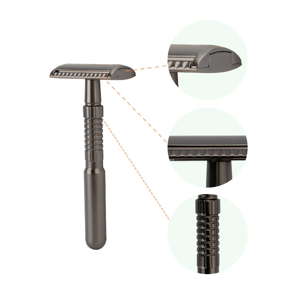 亚马逊热款  手动老式刮胡刀 男士剃须刀 老式金属剃刀 跨境热款