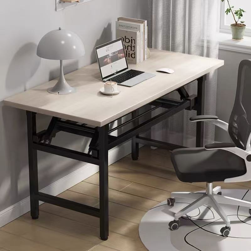Foldable Computer Desk for Rental Housing, Home Desktop Office Desk, Simple Rectangular Study Desk for Bedroom Students Foldable Computer Desk for Rental Housing, Home Desktop Office Desk, Simple Rectangular Study Desk for Bedroom Students