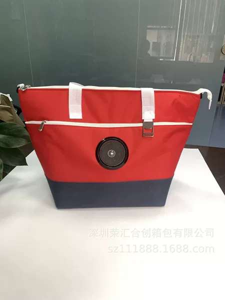 Customized Bluetooth speaker insulated bag, outdoor picnic ice pack, large-capacity Oxford cloth tote bag for keeping food cold and fresh – manufacturer