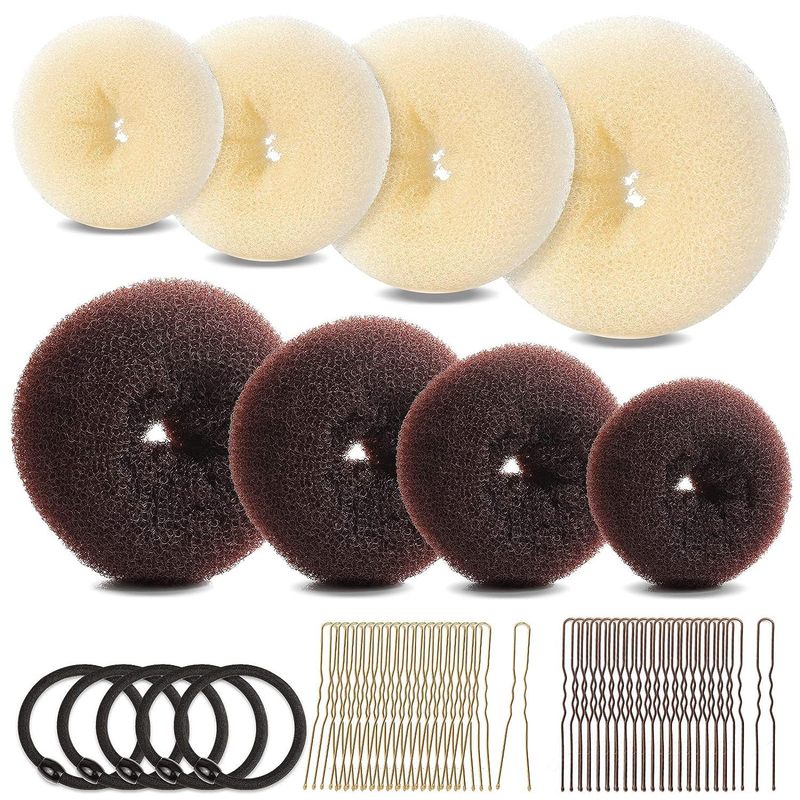 ヘア用品のヘアアイロンセットの髪の針の団子の頭のつぼみの髪の形の理髪道具|undefined