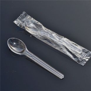 Spoon disposable separate packaging yogurt spoon plastic small spoon ice cream spoon dessert spoon pudding spoon cake
