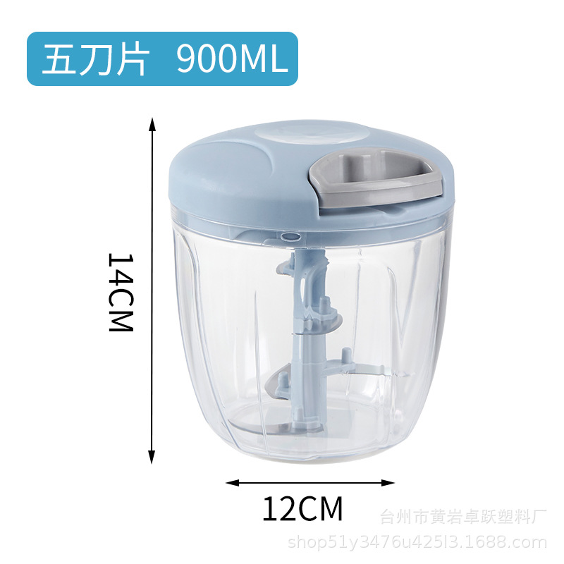 Máquina de camarones de mano amoladora de cuerda para el hogar amoladora de ajo manual de cocina cortador de verduras ajo trituradora de artefactos