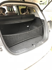 Car net organizer storage net for trunk luggage placement and fixation, flat net cover with double-layer vertical barrier net