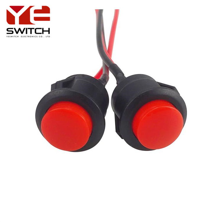 大电流带灯带锁按钮开关 高亮LED灯圆形 方形按钮按键开关