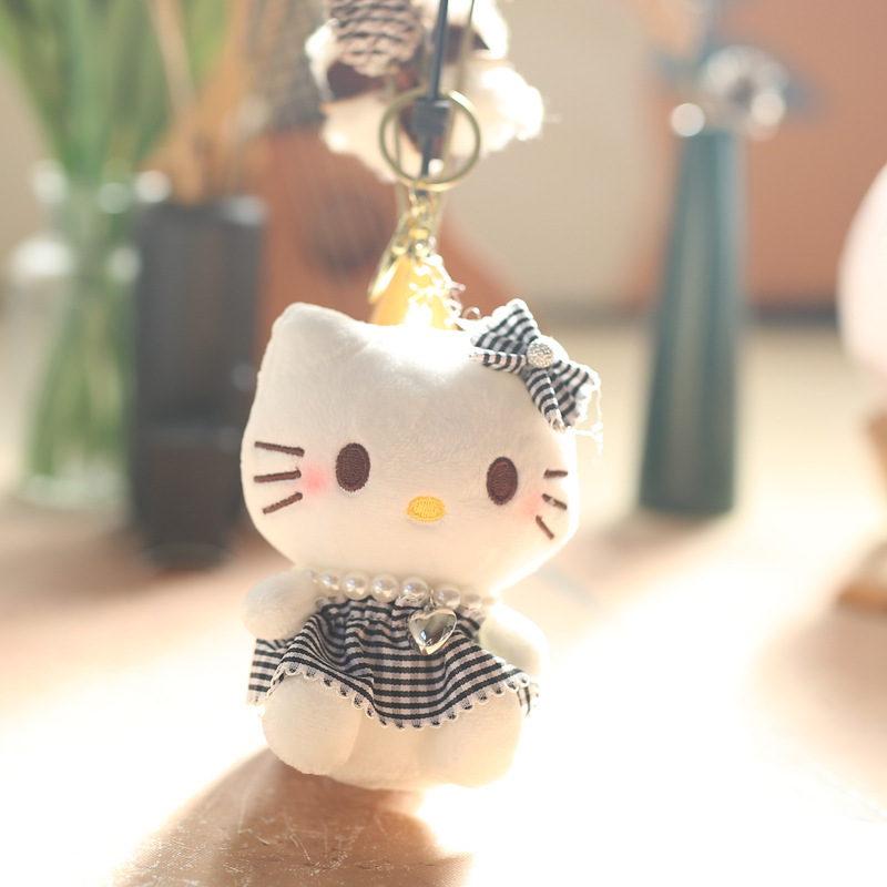 ネット赤かわいい萌えkt猫ストラップぬいぐるみ人形|undefined