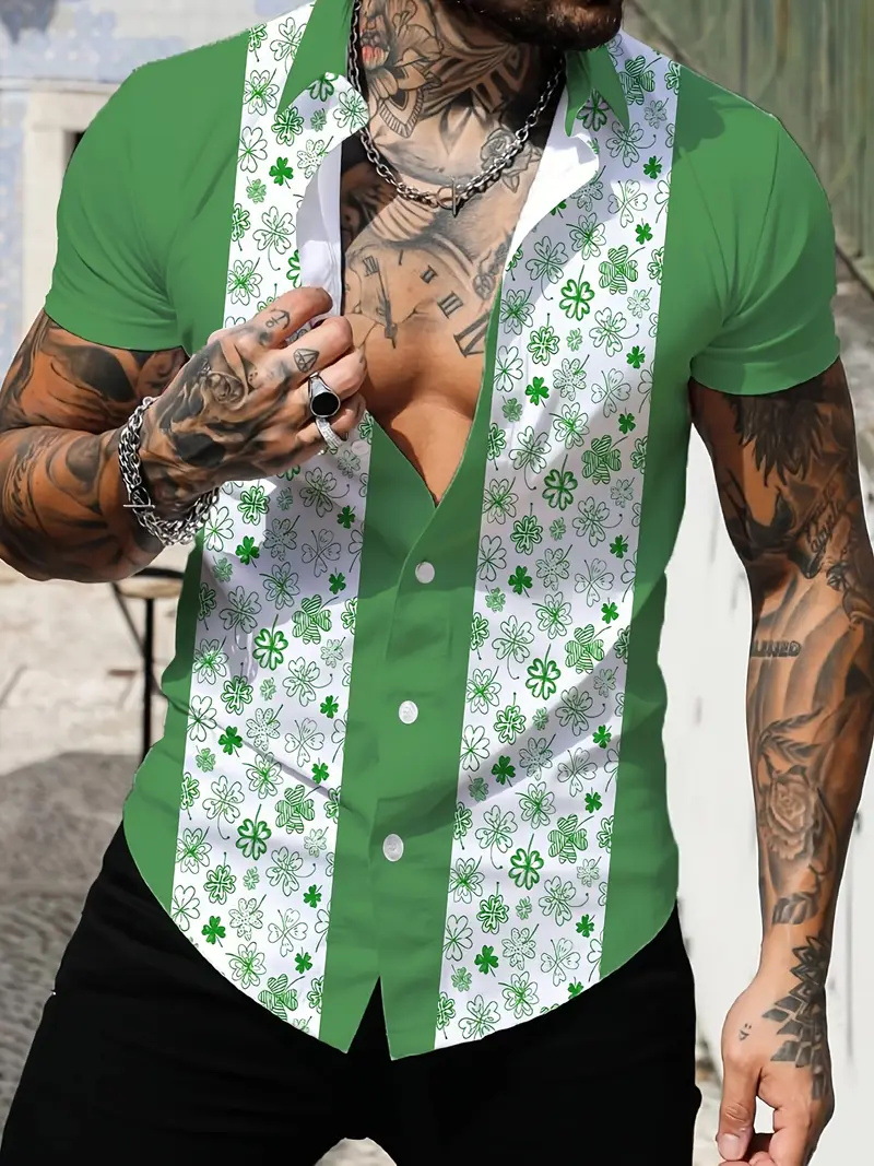 2024 verano nuevos hombres jóvenes vitalidad estilo universitario tendencia camisa de manga corta casual diaria coreana MB1