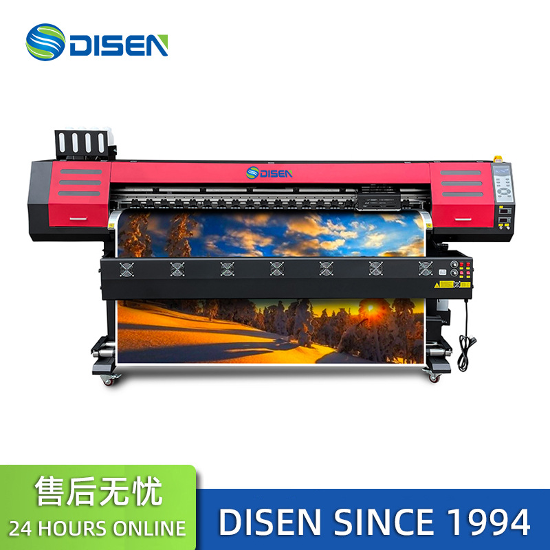 商用1.8米压电写真机双喷头广告写真机 户内外压电写真机厂家价格