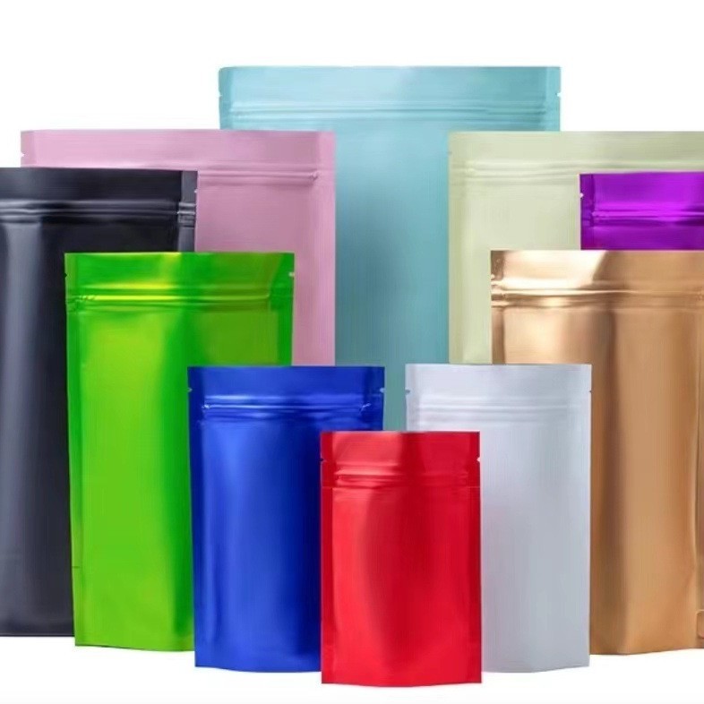 定制彩印食品包装袋卷膜铝箔磨砂牛皮蒸煮真空自封口自粘袋