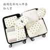 Folding storage bag for traveling, organizer bag, cosmetic bag, clothing, footwear, case bag, set