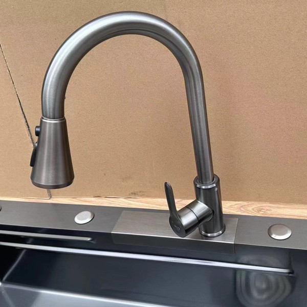 Uno por uno, el grifo del fregadero de la cascada Feiyu de la celebridad de Internet reemplaza el grifo de extracción modificado del mismo tamaño sin daños accesorios de instalación