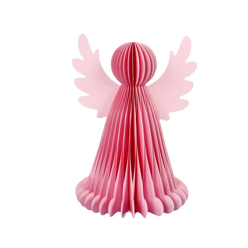 Navidad panal ángel decoración ornamentos bautismo papel decoración panal ángel decoración de mesa decoración de cena de Pascua