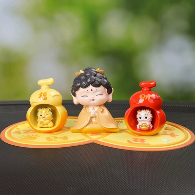 Dashboard Combination Decoration Set Car ornaments - gourd-pixiu-ornaments-bcbuddharijin-doujin-pad
