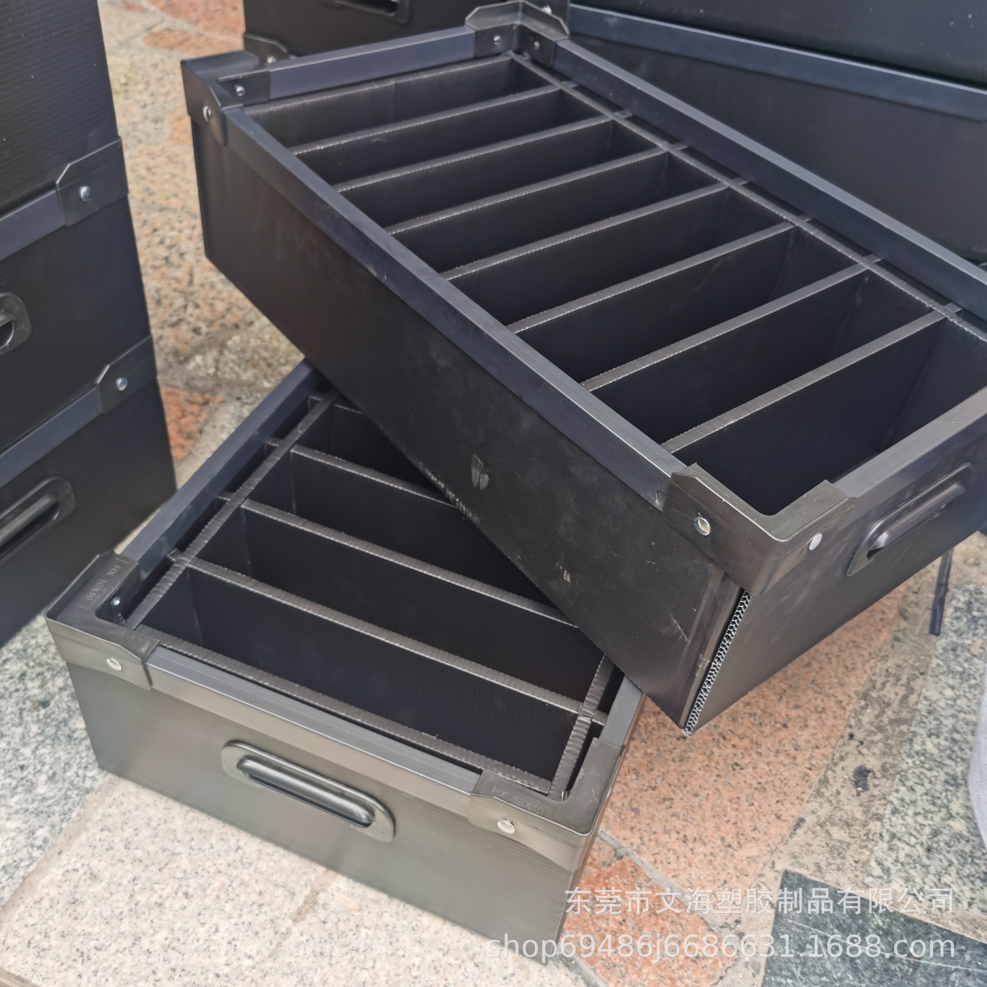 骨架箱中空板包装周转箱 加固塑料中空板骨架箱 可定制规格刀卡