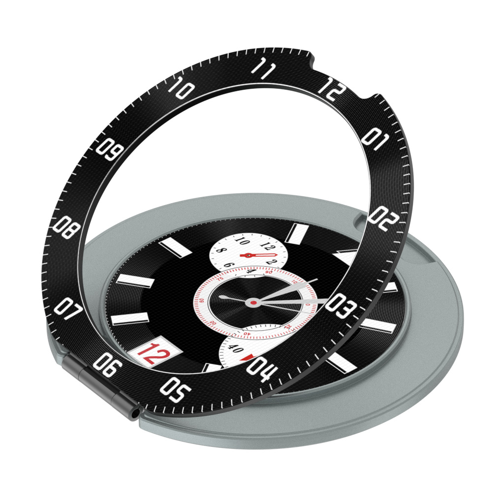 Nueva esfera 360 rotatoria pulgar soporte de teléfono móvil reloj de escritorio perezoso soporte para cualquier modelo