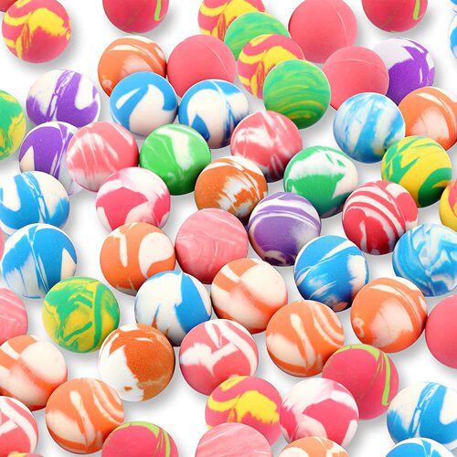 Gaopin 88 track ball No. 27 25mm flower ball elastic ball one yuan gashapon machine jumping ball children's toy