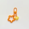 Orange pendant heart-shaped
