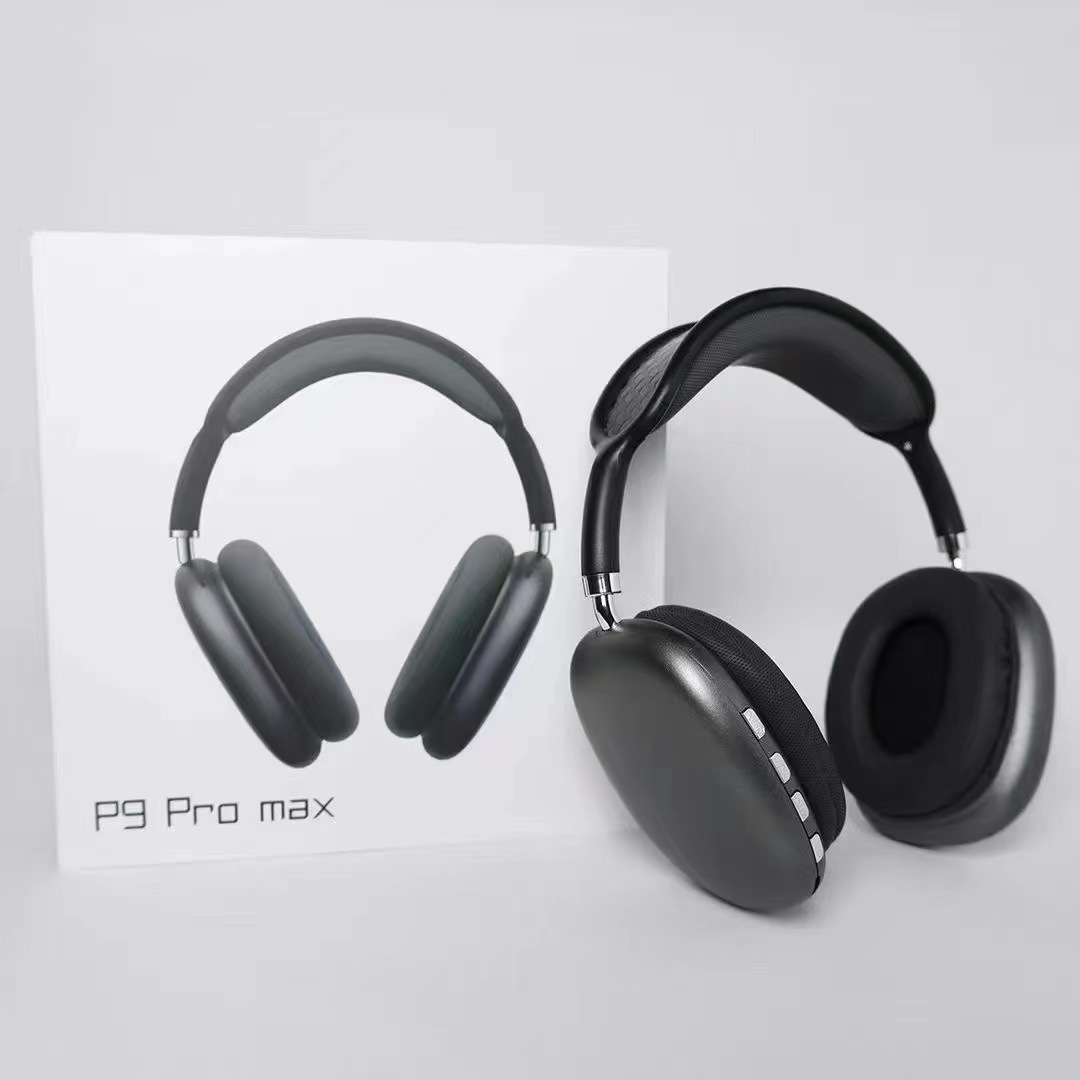 跨境爆款 P9 Pro Max简约多色无线头戴式蓝牙耳机 头弓带棉