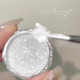 Cross-border nail art diamond mica powder ultra-thin glitter sequins pure white transparent brocade powder Japanese opal powder wholesale
