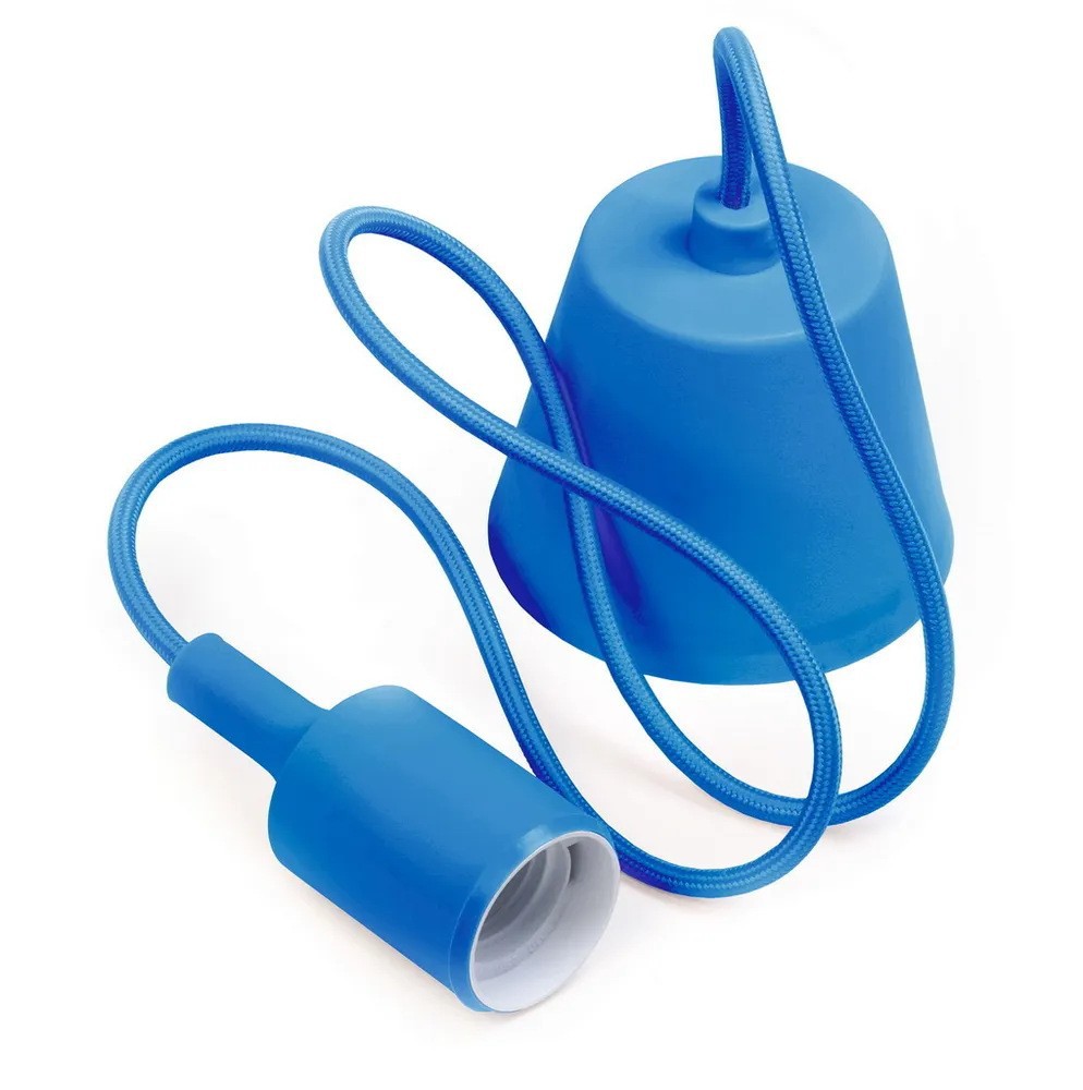 Fábrica transfronteriza venta directa E27 lámpara de lámpara de lámpara de silicona colorida lámpara de lámpara trenzada alambre dormitorio sala de estar bar bar