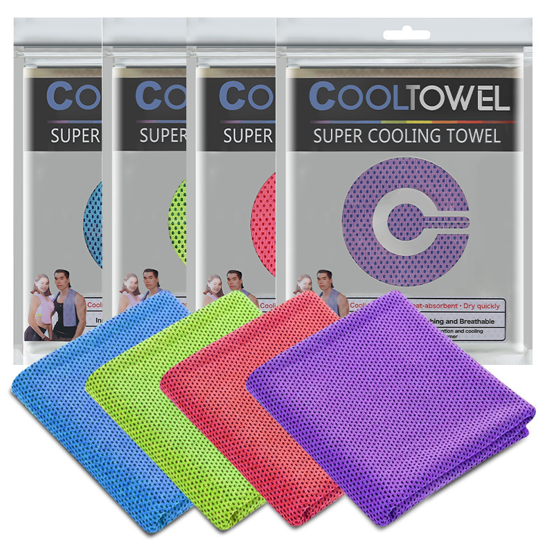 Cold-Sensing Sports Towel, Yoga Fitness Quick-Drying Towel, Sweat-Wiping and Cooling Towel, Outdoor Double-Layer Ice-Sensing Towel