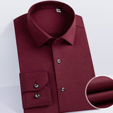 Áo dài tay màu đỏ rượu 003