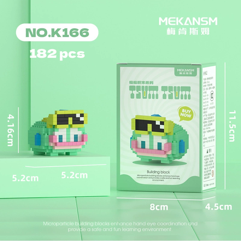 Mini Bricks Cartoon Constructor Set, Sanrio-style Characters, Multiple Models (188–626 pcs)
