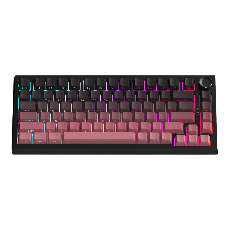 80% 配列K81メカニカルキーボード83キーRGB発光三モードゲーム三面カスタマイズ等高線ホットプラグ