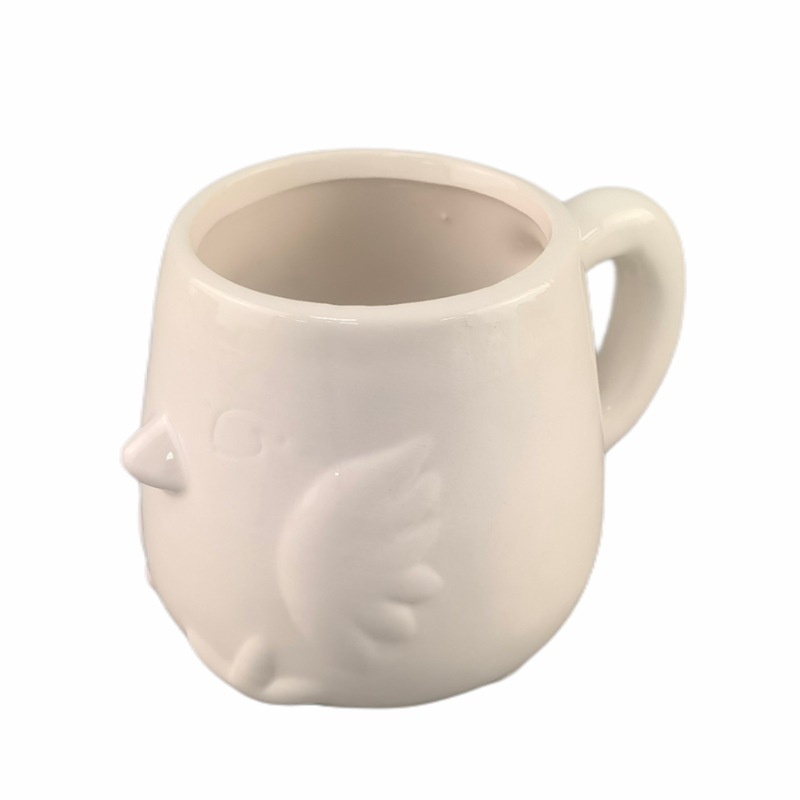 Taza para colorear con pincel de cerámica cuidadosamente seleccionada, pintura navideña, taza de agua para graffiti, taza educativa de porcelana de temperatura media para pintura DIY