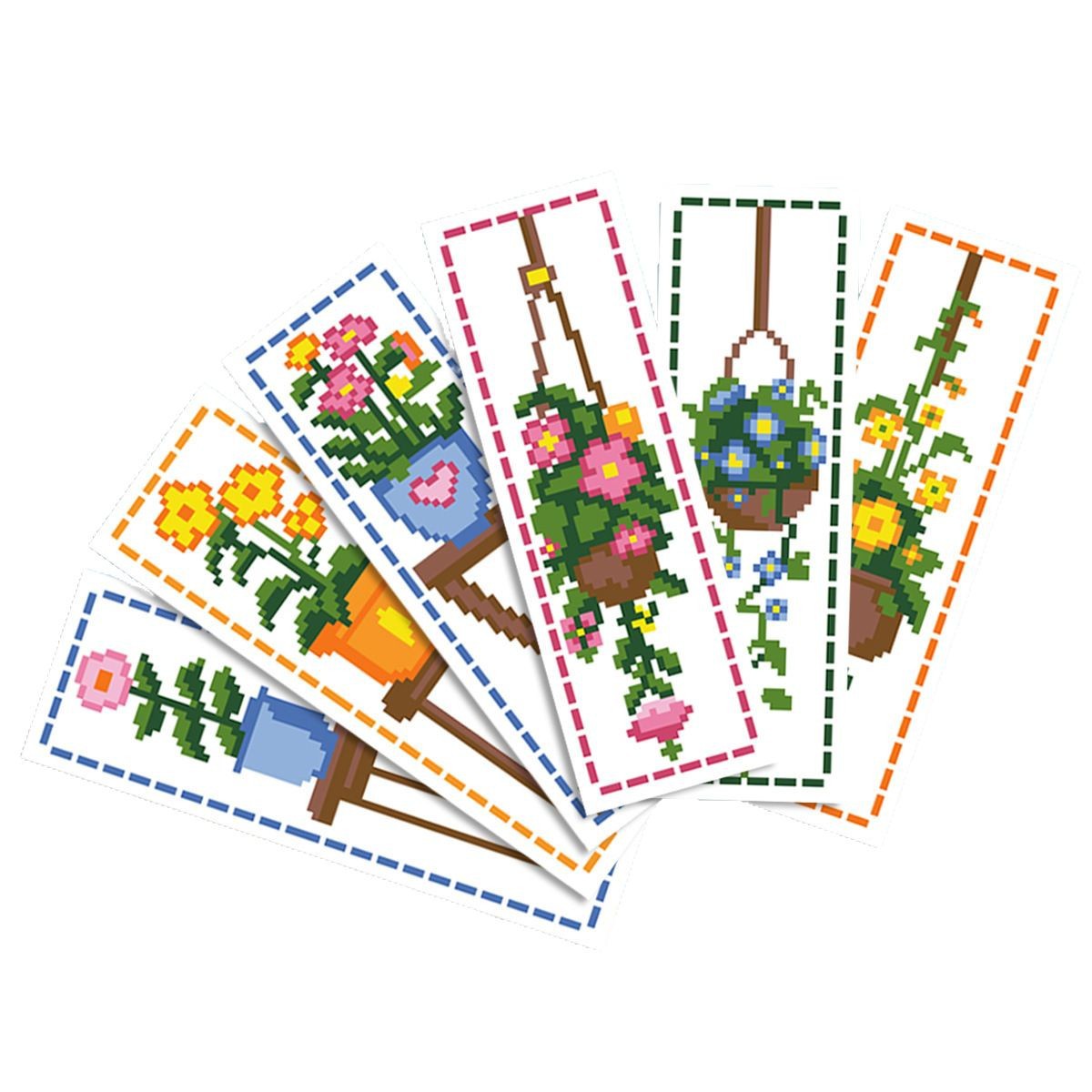 Marcapáginas Floral de Punto de Cruz con Diseño de la Mona Lisa, Artesanía Cultural y Creativa de Alta Gama, Regalo Hecho a Mano