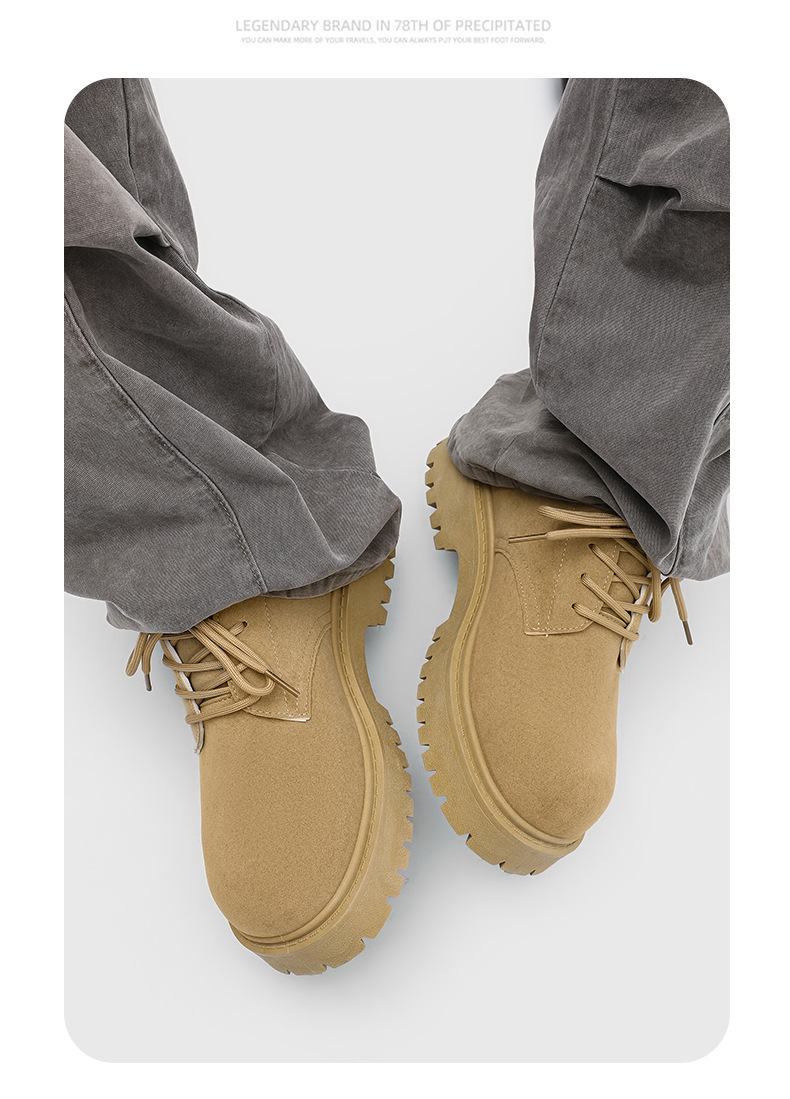 ShoeVault Large Size Derby Shoes For Men, Spring And Autumn New Casual Thick-Soled Height-Increasing Suede Leather Shoes, Men's_voghion.com