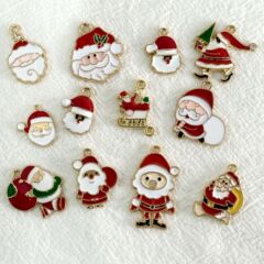 サンタクロースDIY手作りアクセサリー片吊クリスマスシリーズ赤い帽子の小さいストラップの首紐のリュックサックのペンダント