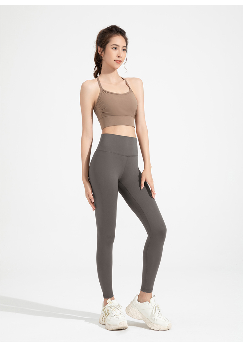 140g Weight Ankle-Length Pants Length Nylon Fabric Type Leggings Pants Type Fitness, Yoga Occasion Solid Color Pattern Spring, Autumn Season Casual, Sports Style Casual Sports Solid Color Nylon Active Bottoms Leggings 21
