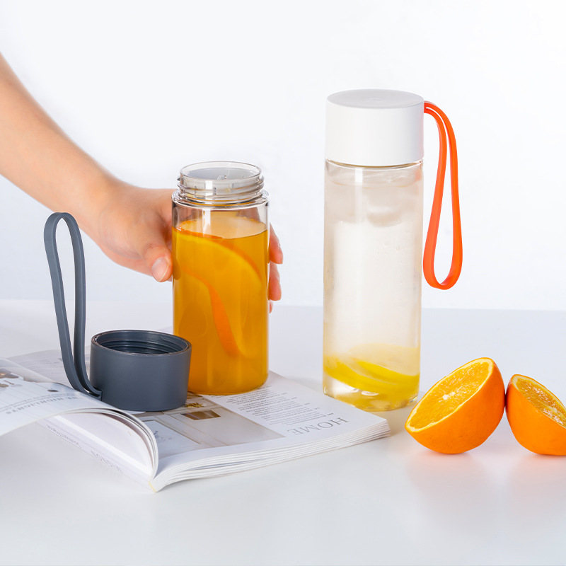 Full Tritan Simple Hand Cup Sports Water Cup Student Office Lightweight Portable Heat-Resistant Cup