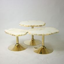 大理石茶几边几桌子客厅别墅豪宅会所酒店大堂设计师艺术意大利