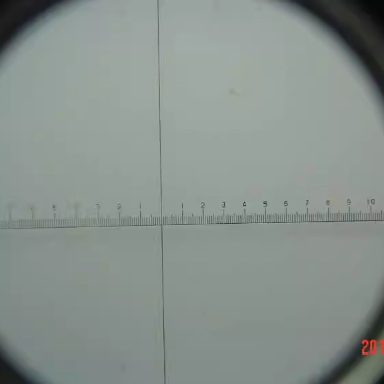 10倍放大镜带刻度玻璃片刻画分划板 玻璃片 0.1mm带角度圆点刻度