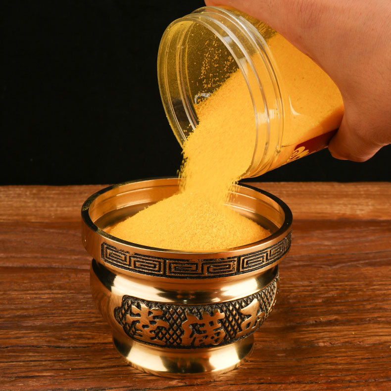 Special sand gold jade Ming sand filling incense burner ash home Buddha hall for common supplies sands wholesale