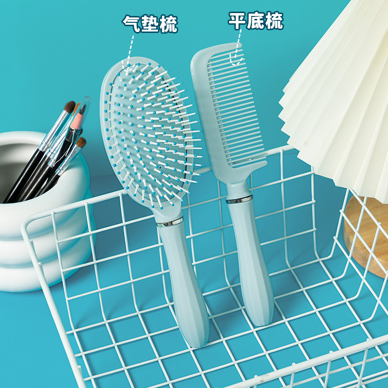 Peine esponjoso, peine de colchón de aire, peine de cabello rizado, peine de tubo de cabello largo especial para mujer, peine de masaje doméstico para mujer, peine de costillas