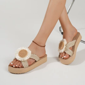 坡跟拖鞋;平底拖鞋;平底凉鞋