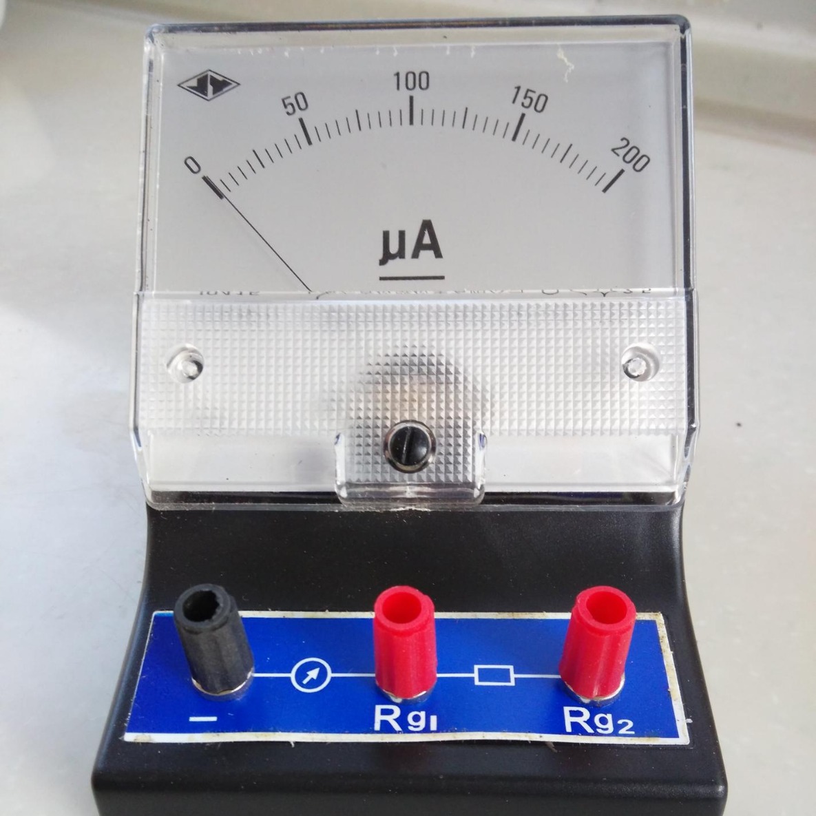 直流电流表 J0415 2.5级，200μA 直流微安表 物理仪器 电学实验