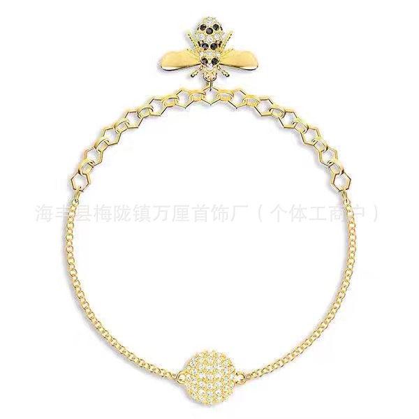磁吸蜜蜂手链【黄金色】