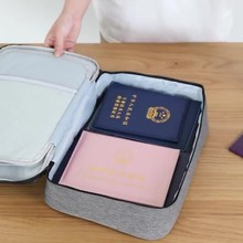 多层大容量证件收纳包家居证书整理旅行携带便捷文件包跨境可代发